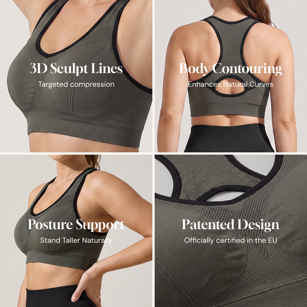 Seamless High-Support Sports Bra