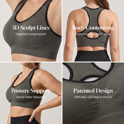 Seamless High-Support Sports Bra